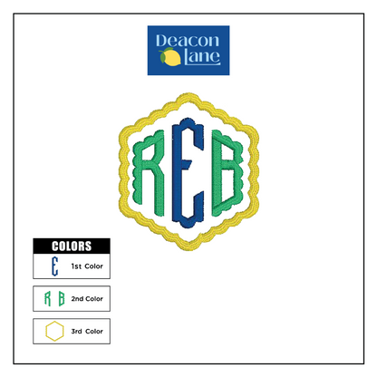Monogram Embroidered Baby Items - Style  9