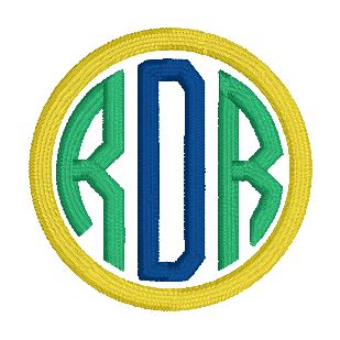 Monogram Embroidered Baby Items - Style  3