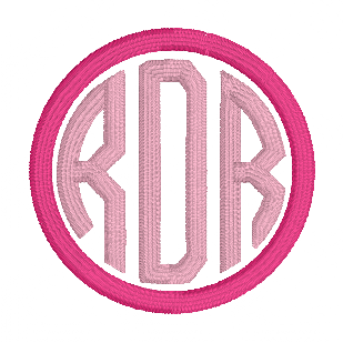 Monogram Embroidered Baby Items - Style  3
