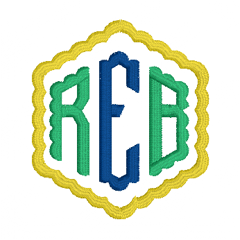 Monogram Embroidered Baby Items - Style  9