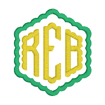 Monogram Embroidered Baby Items - Style  9