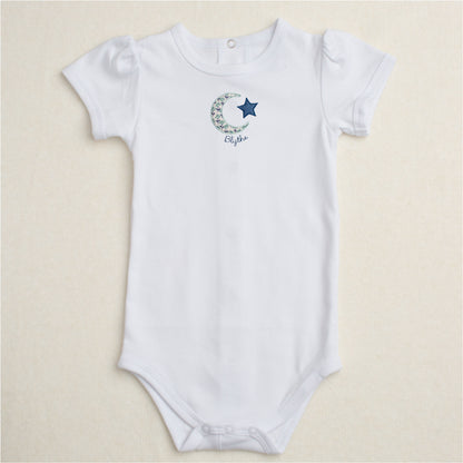 Bella Notte Applique Onesie - Navy Print