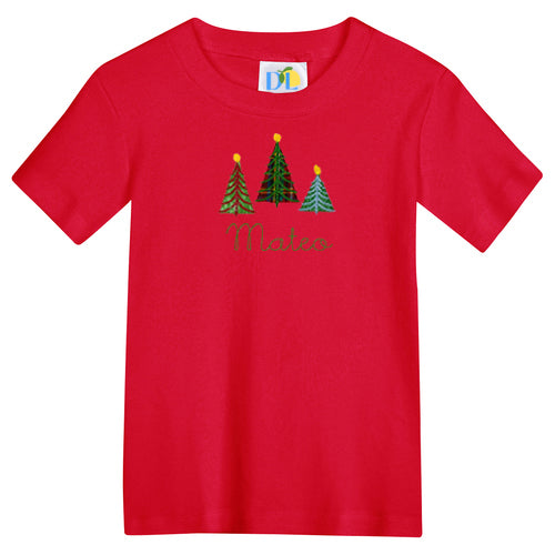 Boy Christmas Trees S/S Tee Shirt