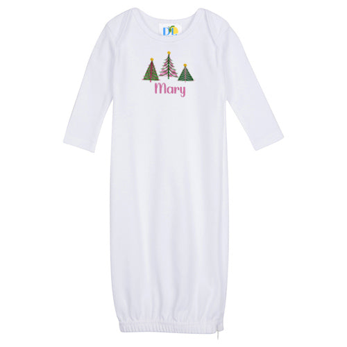 Girl Christmas Trees Gown