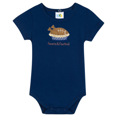 Boy Feasts and Football S/S Onesie