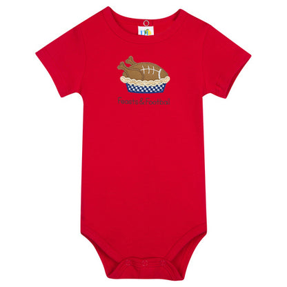 Boy Feasts and Football S/S Onesie