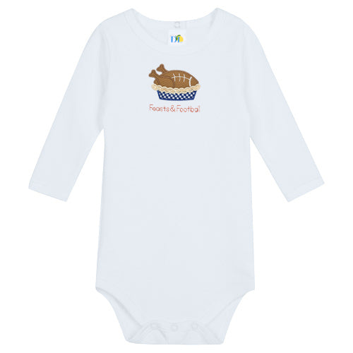 Boy Feasts and Football L/S Onesie