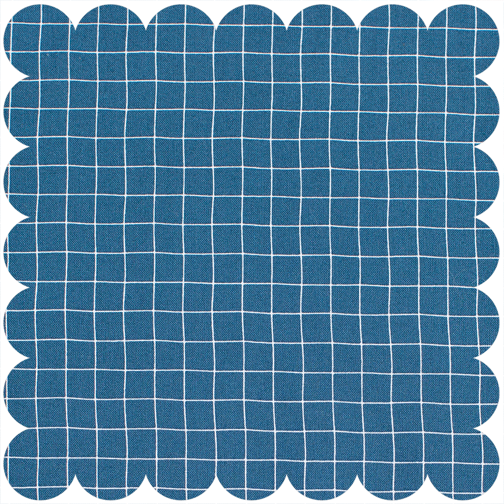 Navy grid fabric