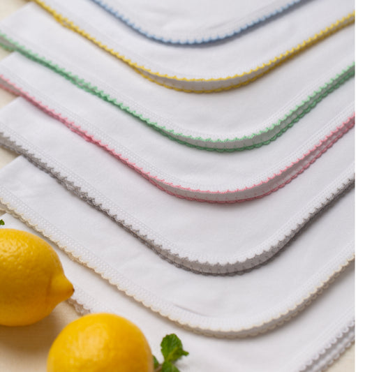 Wholesale Picot Trimmed Cotton Blanks