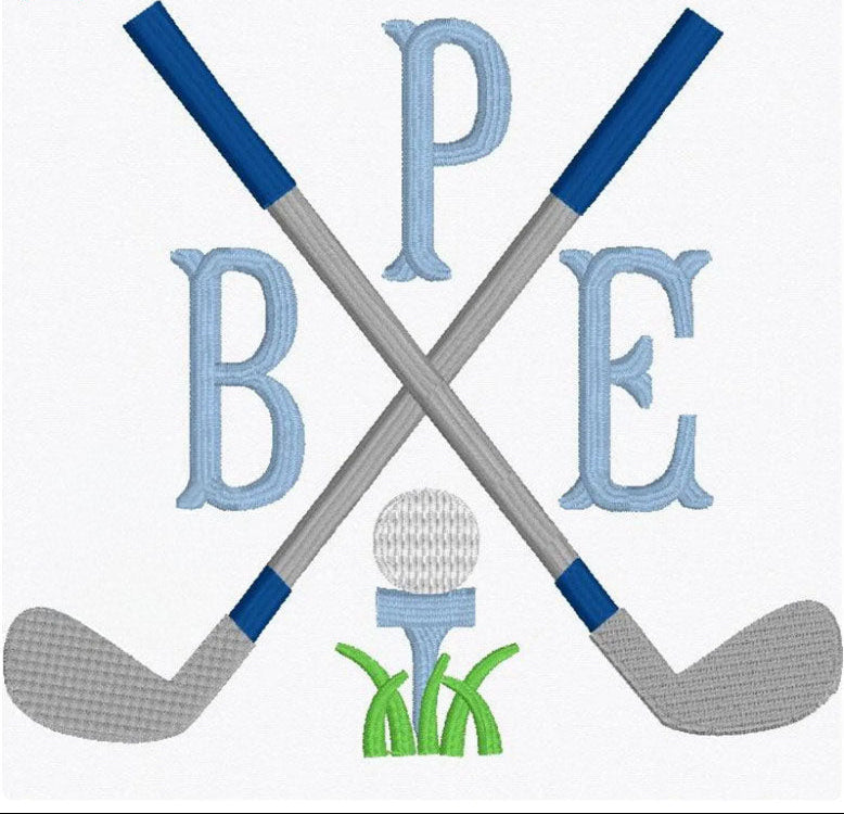 Brook Hollow Clubs with Monogram