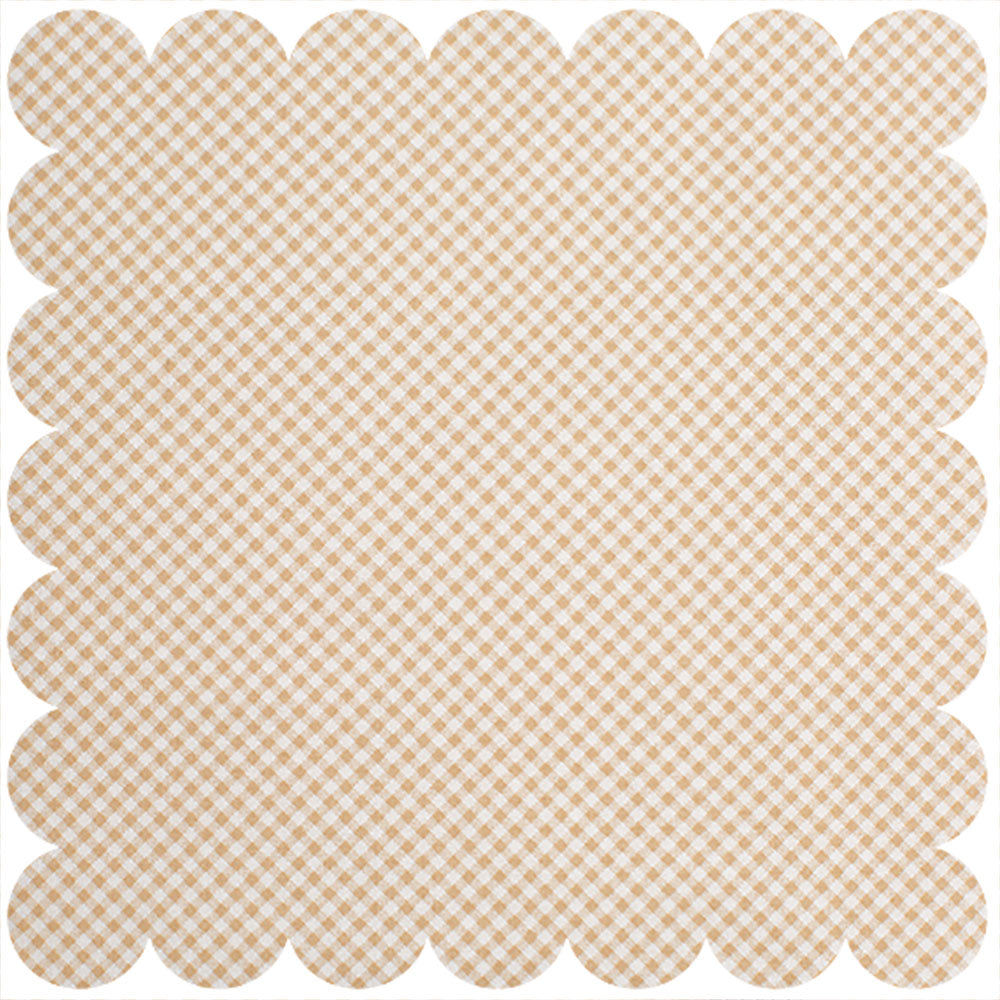 Khaki bias print fabric.