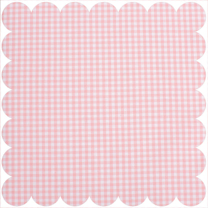 Personalized Girl Pink Check Fabric Burp Pad