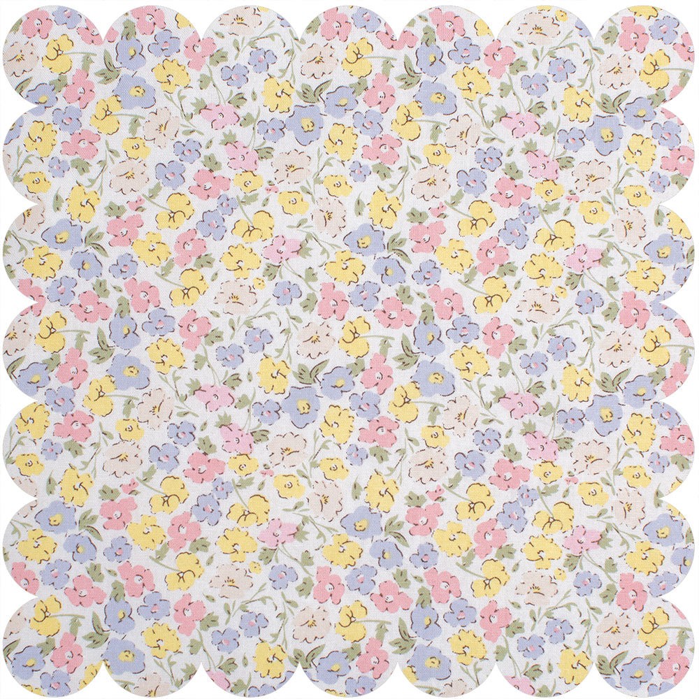 Pink multi Liberty floral print fabric.