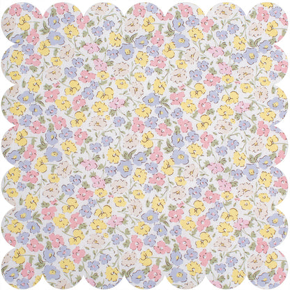 Pink multi Liberty floral print fabric.