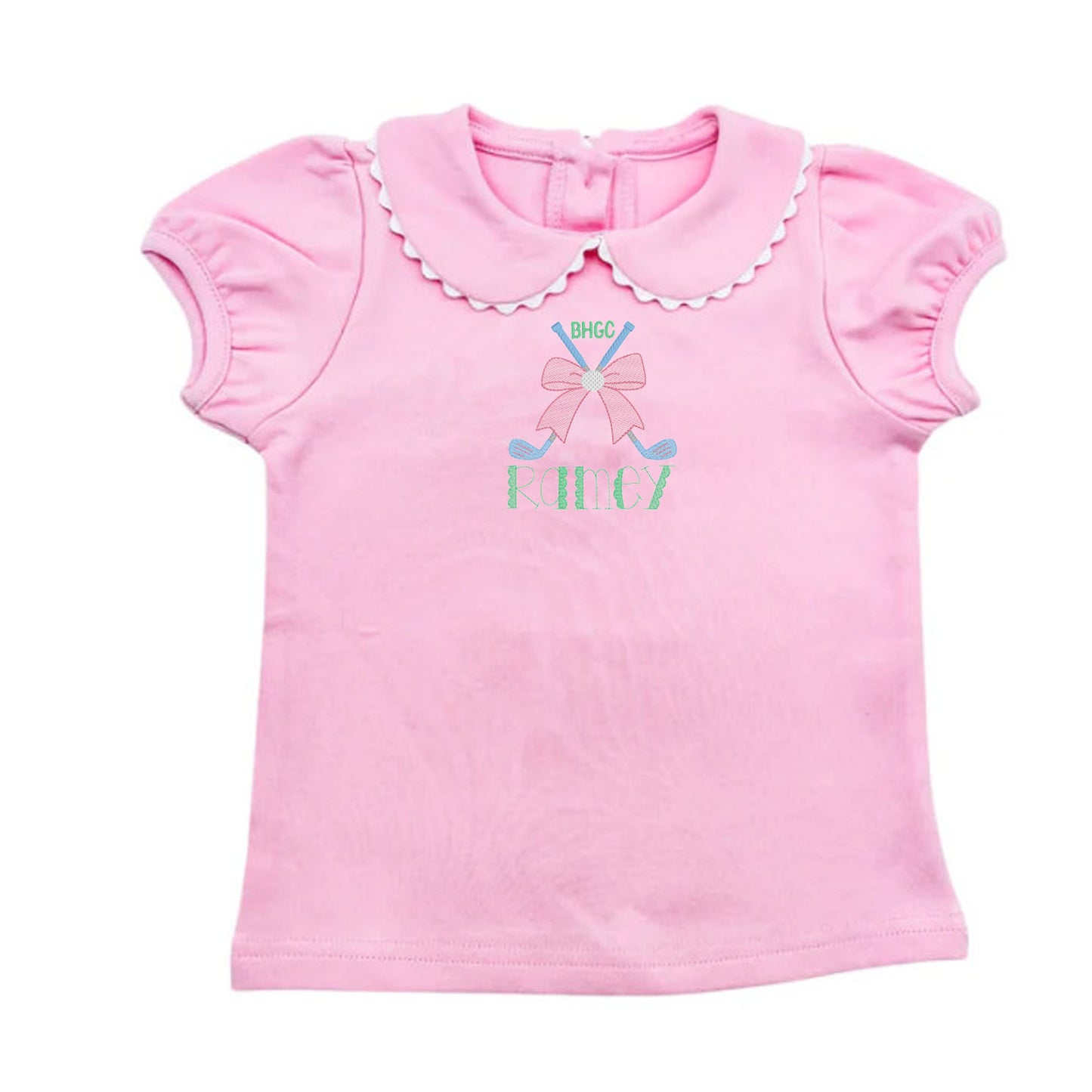 Crossed Clubs with Bow