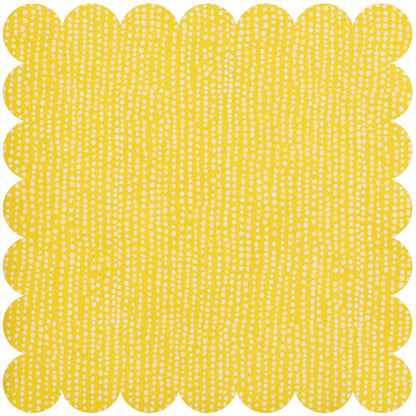 Yellow modern polka dot stripe fabric.